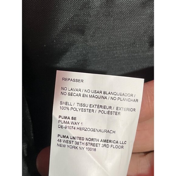 Puma Black Gym/Duffle Bag With Adjustable Strap Mesh Panel & Zippered Pockets - Picture 7 of 7